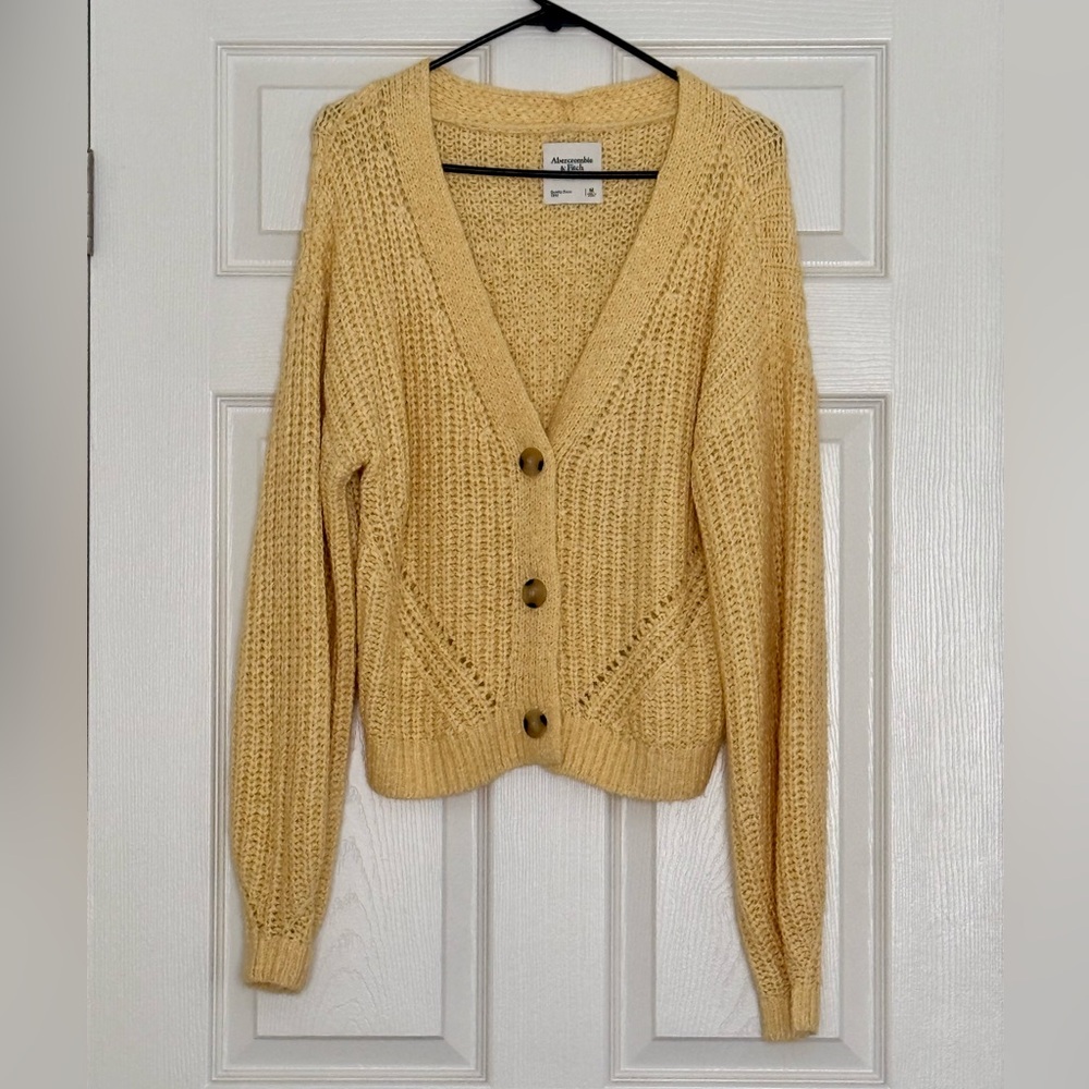 Yellow Knit Cardigan